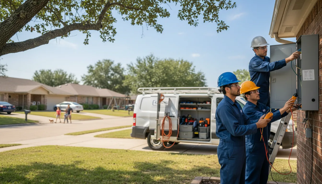 Certified electrician providing emergency electrical services in Eton, GA